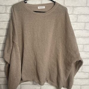 Daryl-Ann Denner by Pink Lily Tan Ballon Sleeve Oversized  Sz. S